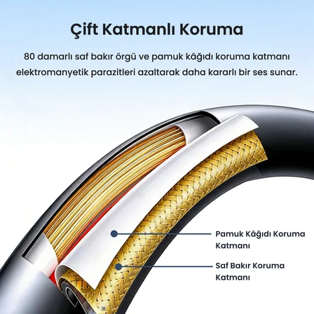 VegGieg XLR Erkek Dişi Profesyonel Mikrofon Kablosu Hi-Fi Ses Kalitesi OFC Bakır Enstrüman Ses Kablosu 5 Metre