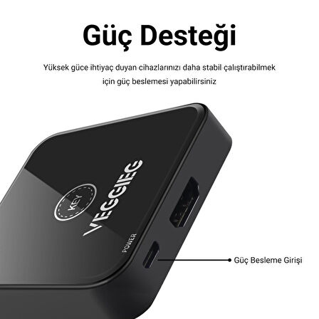 VegGieg 1 Giriş 2 Çıkış / 2 Giriş 1 Çıkış Çift Yönlü 4K HDMI 2.0 Switch