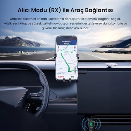 Veggieg Aux Bluetooth 5.4 Transmitter & Receiver Kablosuz Ses Adaptörü