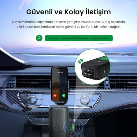 Veggieg Aux Bluetooth 5.4 Transmitter & Receiver Kablosuz Ses Adaptörü