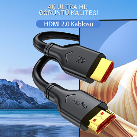 Veggieg V-H109 18Gbps HDR 4K 60Hz 3D HDMI 2.0 Kablo 5 Metre