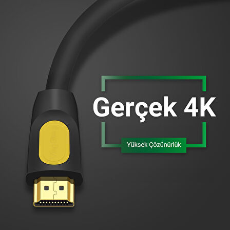 VegGieg 4K 30Hz 18Gbps HDR ARC HDCP Destekli HDMI 2.0 Kablo 30 Metre