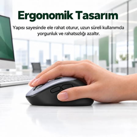 VegGieg G800 Kablosuz 2.4GHz 3600DPI Optik Mouse Gri
