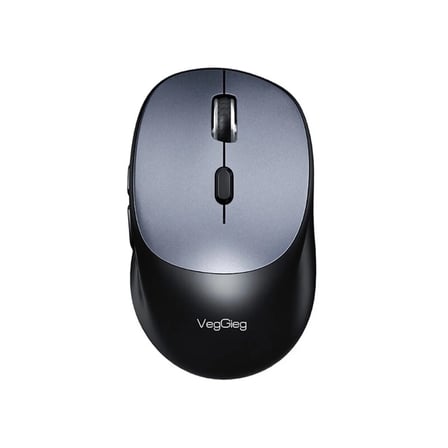 VegGieg G880 Dual-Mode Bluetooth 5.3 ve 2.4GHz 3600DPI Optik Kablosuz Mouse Gri