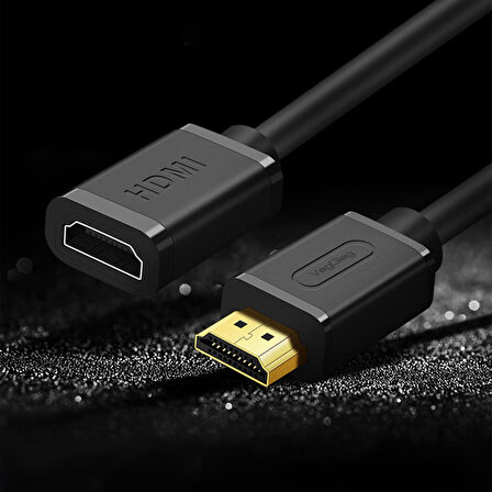 VegGieg 4K 60Hz Dişi Erkek HDMI 2.0 Uzatma Kablosu 1 Metre