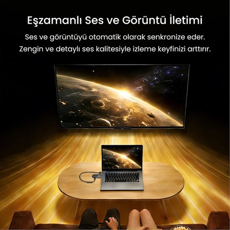 VegGieg 1080P 60Hz Kablosuz HDMI Görüntü Aktarım Cihazı Mini Wireless HD Display Adaptör Verici Alıcı Set