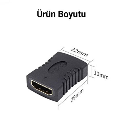 VegGieg HDMI Dişi to Dişi Birleştirme Uzatma Aparatı