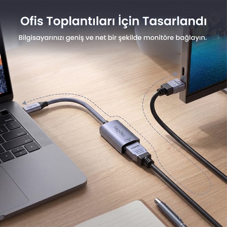 VegGieg Type-C to HDMI 4K 60Hz OFC Bakır Çevirici Dönüştürücü Adaptör