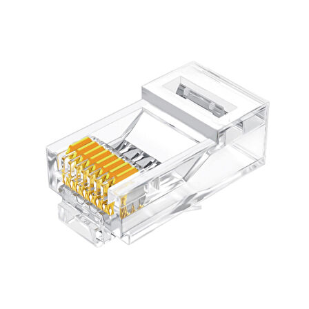 VegGieg Cat5e RJ45 Jack 8P8C Ethernet Konnektörü Altın Kaplama 102 Adet