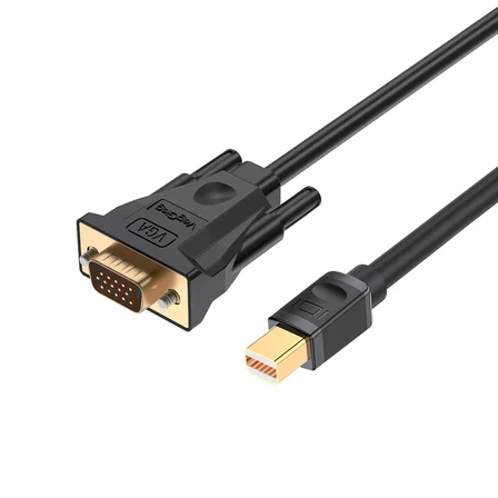 VegGieg Mini DisplayPort (DP) to VGA Full HD 1080P Görüntü Video Aktarım Kablosu 1.5 Metre