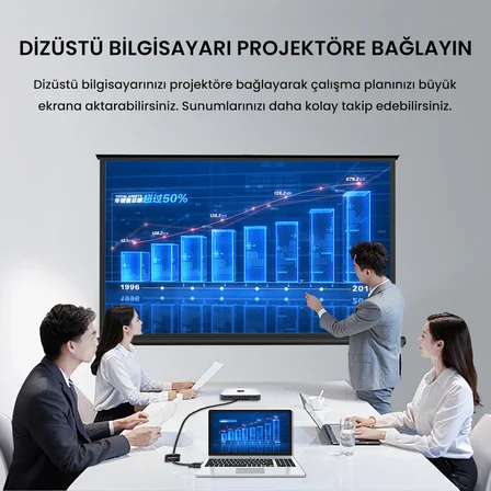 VegGieg VGA to HDMI Full HD 1080P 60Hz Aux Ses Destekli USB Beslemeli Çevirici Dönüştürücü Adaptör