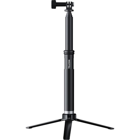Telesin Aksiyon Kamerlar Için 90CM Selfie Stick + Tripod (Gopro, Osmo Action Uyumlu Selfie Stick + Tripod)