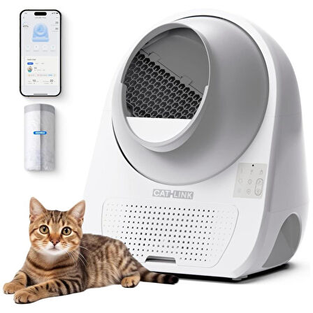 Catlink Scooper Yapay Zeka Destekli Otomatik Akıllı Kedi Tuvaleti