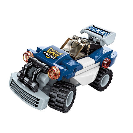 KP-41104 Keepley Polis Araçları Blok Seti -Vagon life