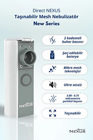 Nexus Taşınabilir Mesh Nebulizatör New Series