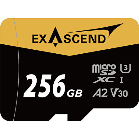 Exascend 256GB 175MB/s A2 V30 MicroSD Hafıza Kartı
