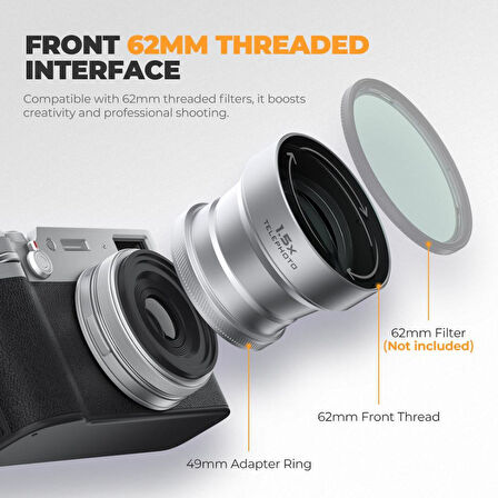 Freewell 1.5X Telephoto Lens (Fuji X100 Serisi) FW-FU-XTP