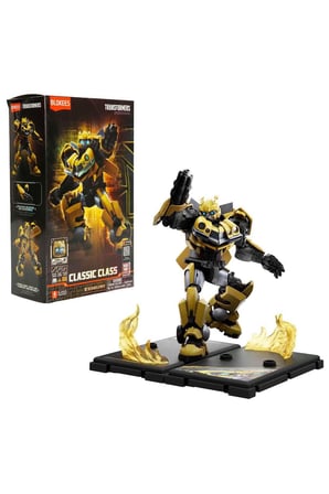 Blokees Transformers Bumblebee Işıklı Model Seti - 79 Parça Eklem Hareketli Oyuncak Figür