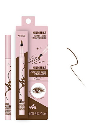 Minimalist Serisi Kesik Uçlu Eyeliner (03 Kızıl Kahve)