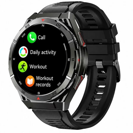 HainoTeko GPS-2 Akıllı Saat GPS Özellikli AMOLED Ekran 3 ATM Su Geçirmez 3 Kordonlu Bluetooth Aramalı Siyah