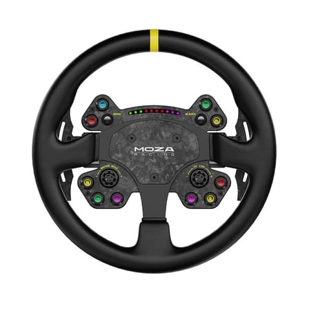 Moza Racing RS V2 Steering Wheel Yuvarlak Deri Versiyon Direksiyon Simiti