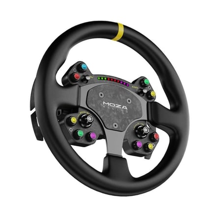 Moza Racing RS V2 Steering Wheel Yuvarlak Deri Versiyon Direksiyon Simiti