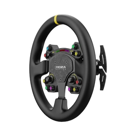 Moza Racing RS V2 Steering Wheel Yuvarlak Deri Versiyon Direksiyon Simiti