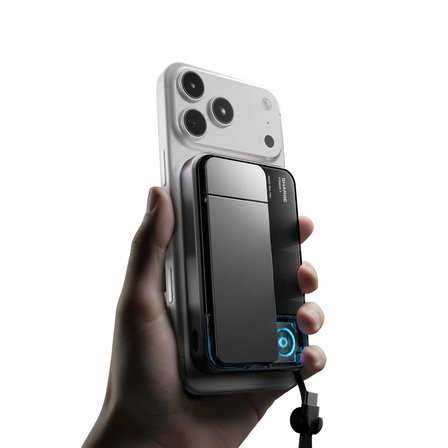Sharge Icemag 3 Soğutucu Fanlı Standlı 10000 mAh Qi2 25W MagSafe Uyumlu Şeffaf Powerbank, Dahili Kablolu Hızlı Şarj Cihazı