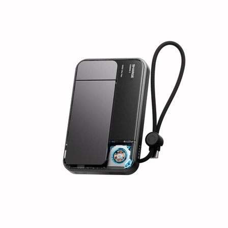 Sharge Icemag 3 Soğutucu Fanlı Standlı 10000 mAh Qi2 25W MagSafe Uyumlu Şeffaf Powerbank, Dahili Kablolu Hızlı Şarj Cihazı