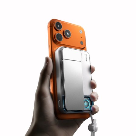 Sharge Icemag 3 Soğutucu Fanlı Standlı 10000 mAh Qi2 25W MagSafe Uyumlu Şeffaf Powerbank, Dahili Kablolu Hızlı Şarj Cihazı