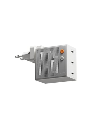 Sharge Pixel 140W GaN Hızlı Şarj Cihazı - 3 Portlu PD 3.1 - 5. Nesil GaN - Akıllı LED Ekranlı Adaptör
