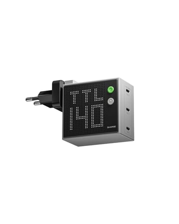 Sharge Pixel 140W GaN Hızlı Şarj Cihazı - 3 Portlu PD 3.1 - 5. Nesil GaN - Akıllı LED Ekranlı Adaptör