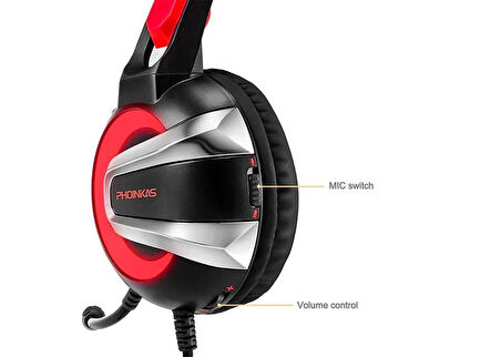 Kulaklık Mikrofonlu Oyuncu Stereo Gürültü Engelleme Özellikli PHOINIKAS H-4