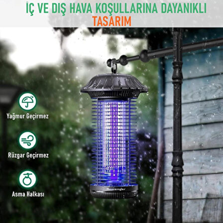 Rowenger MO8C Uv-Led Iç ve Dış Mekan Elektrikli Sinek Öldürücü Sivri Sinek Öldürücü Lamba