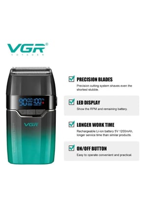 V-640 S2 & V-308 3'lü Berber Tıraş Makinesi Seti 9000 RPM Clipper Trimmer Metal Shaver