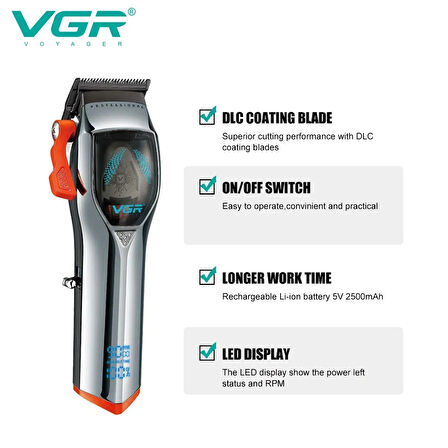 VGR V-647 Profesyonel Saç Kesme Makinesi