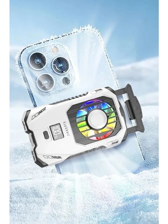 Earldom F15 RGB Telefon Soğutucu Fan Beyaz 2500mAh