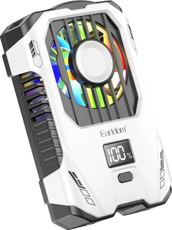 Earldom F15 RGB Telefon Soğutucu Fan Beyaz 2500mAh