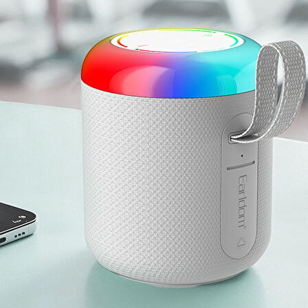 Earldom A38 RGB Işıklı Süper Bass BT 5.3 Kablosuz Hoparlör - Beyaz