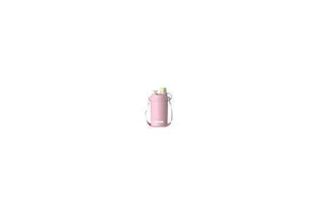 Dodge DB-23694 580ml Askılı Pipetli Pembe Çelik Matara