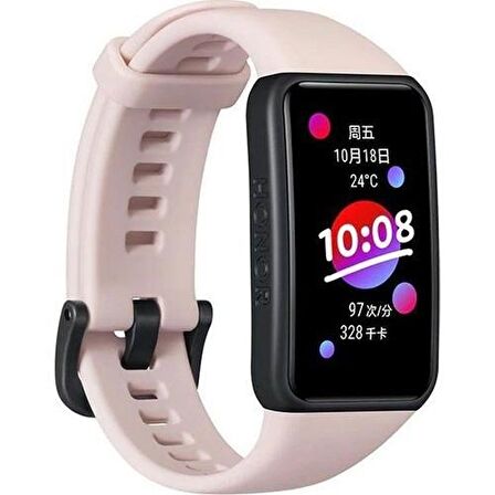 Honor Band 6 Spor Saat 1.47" Amoled Ekran Pembe