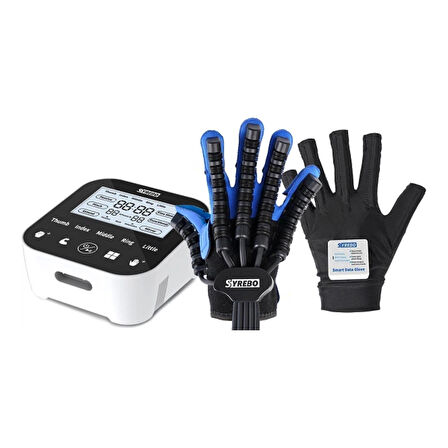 Syrebo Yumuşak Robotik El Rehabilitasyon Eldiveni | Çoklu Parmak Çalıştırma Modlu Sol El SY-HRC12