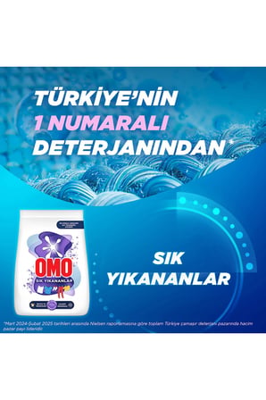 Omo Toz Çamaşır Deterjanı Sık Yıkananlar Beyaz Ve Renkliler İçin 7.5 KG X 2 Adet