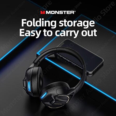 Monster Storm XKH03 Profosyenel Kulaküstü Bluetooth Kulaklık Kırmızı