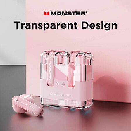 Monster Airmars XKT12 Gaming Bluetooth Kulaklık Pembe