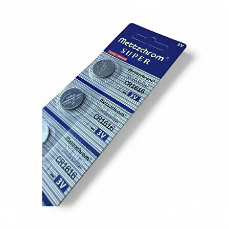 Mettzchrom Süper Cr1616 Pil Lithium Pil 5li Cr 1616 Kumanda Pili