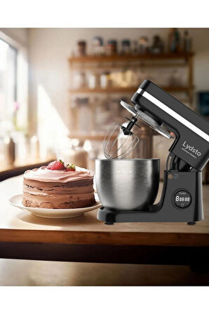 Kitchen Helper 1500w - 5 Lt - 8 Kademe Dokunmatik Dijital Ekran Stand Mikser Hamur Yoğurma Makinesi