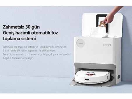 Lydsto  W2 Lite 8000 Pa Sterilizasyonlu Su & Toz Toplama Üniteli Yapay Zeka Robot Süpürge