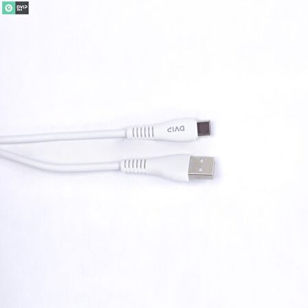 DVIP S11C 6A UsbA to Type-C Hızlı Data ve Şarj Kablosu Beyaz