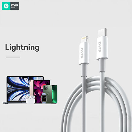 DVIP L35 6A 120W Type-C to Lightning 1M Süper Hızlı Data ve Şarj Kablosu